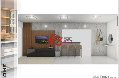 Apartamento com 2 dormitórios à venda, 85 m² por R$ 1.800.000,00 - Embaré - Santos/SP