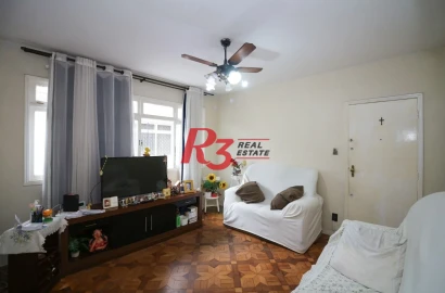 Apartamento com 2 dormitórios à venda, 85 m² por R$ 420.000,00 - Campo Grande - Santos/SP