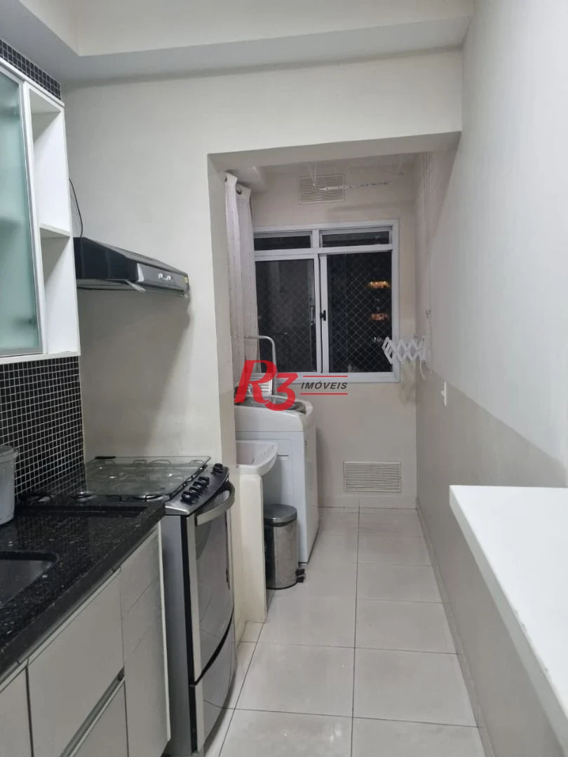 Apartamento com 2 dormitórios para alugar, 64 m² por R$ 4.980,00/mês - Marapé - Santos/SP