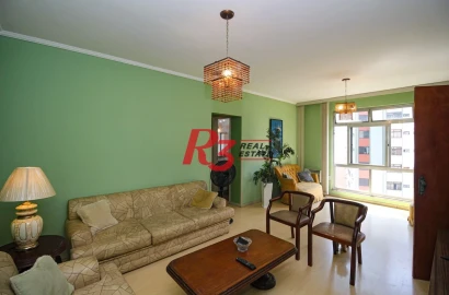 Apartamento com 2 dormitórios para alugar, 137 m² por R$ 5.000,02/mês - Ponta da Praia - Santos/SP