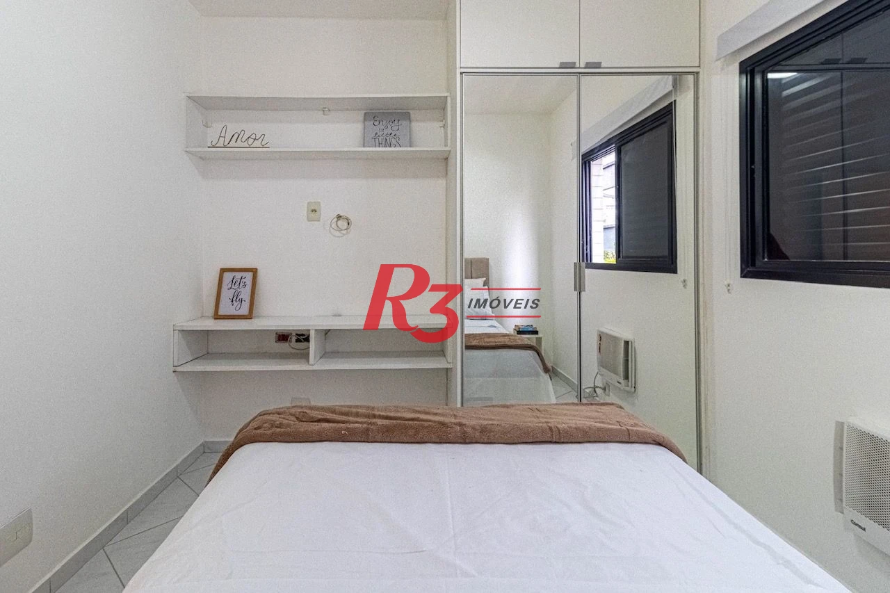 Apartamento com 1 dormitório à venda, 55 m² por R$ 590.000,00 - Pompéia - Santos/SP