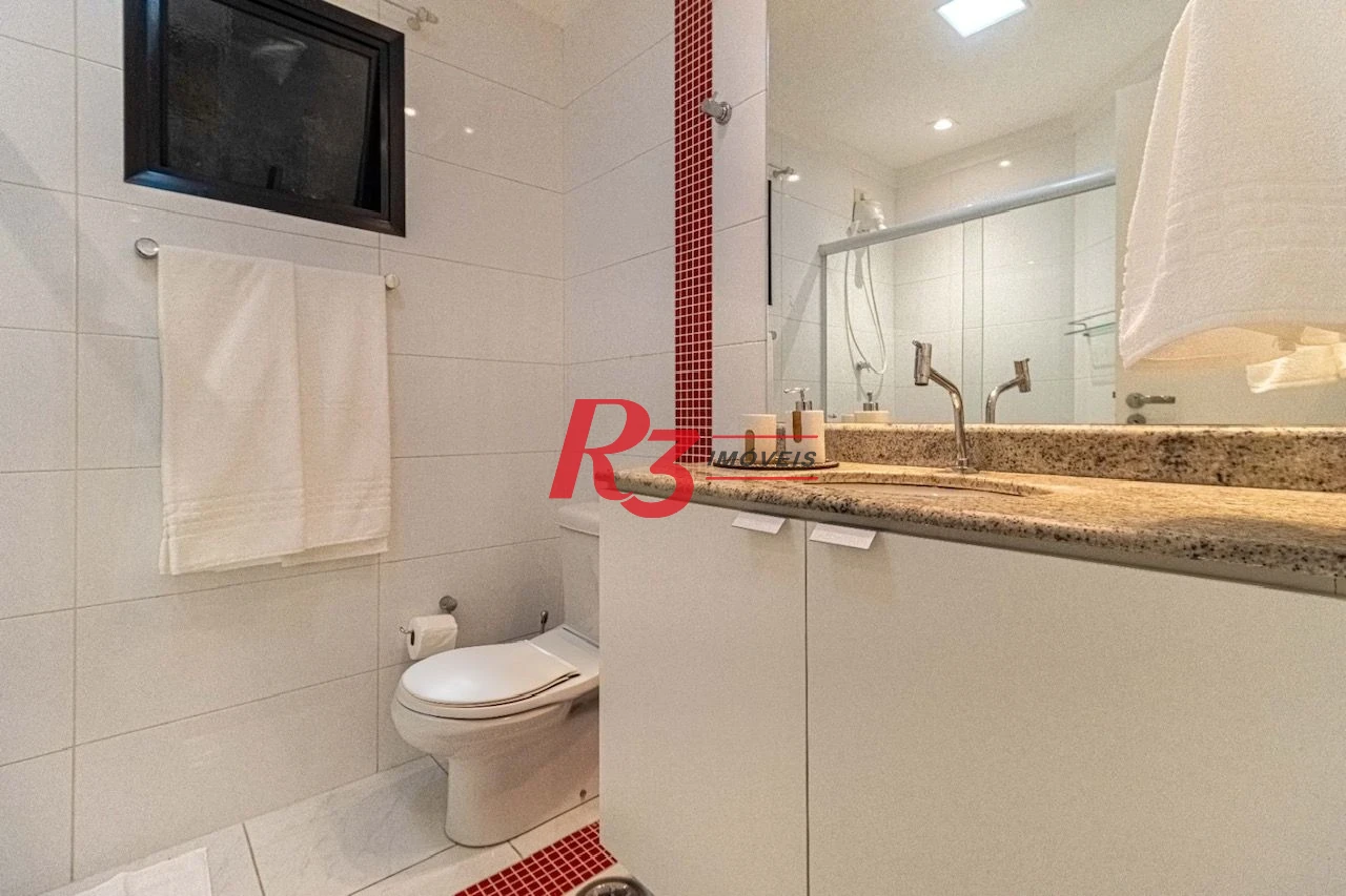Apartamento com 1 dormitório à venda, 55 m² por R$ 590.000,00 - Pompéia - Santos/SP