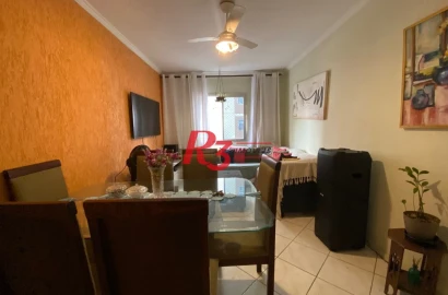 Apartamento com 3 dormitórios à venda, 91 m² por R$ 430.000,00 - Encruzilhada - Santos/SP