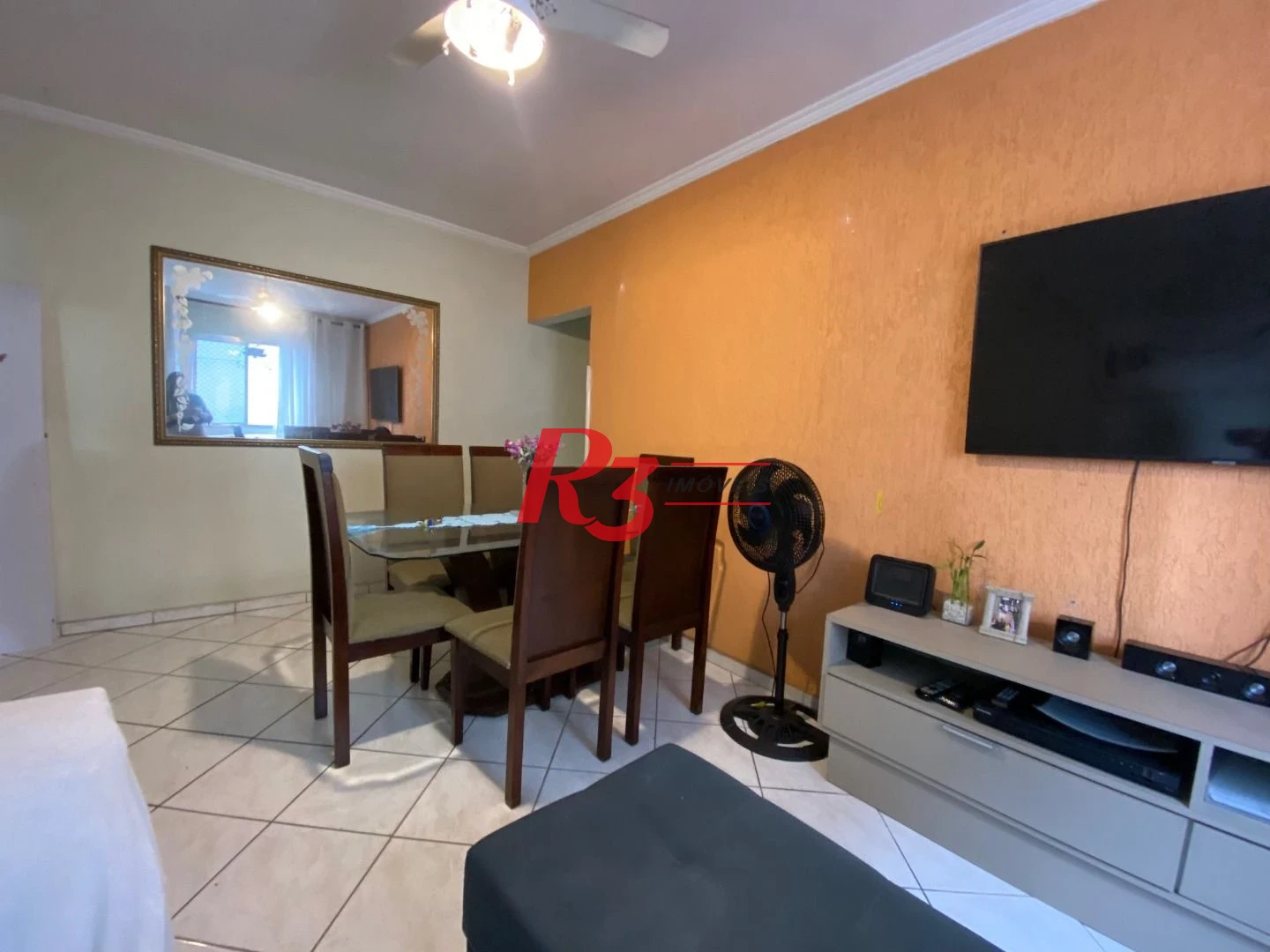 Apartamento com 3 dormitórios à venda, 91 m² por R$ 430.000,00 - Encruzilhada - Santos/SP