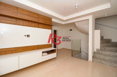 Village com 2 dormitórios à venda, 103 m² por R$ 670.000,00 - Campo Grande - Santos/SP