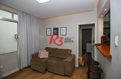 Apartamento à venda, 77 m² por R$ 370.000,00 - Aparecida - Santos/SP