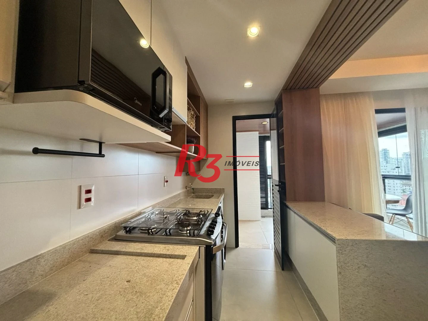Apartamento com 1 dormitório para alugar, 54 m² por R$ 6.000,02/mês - Boqueirão - Santos/SP