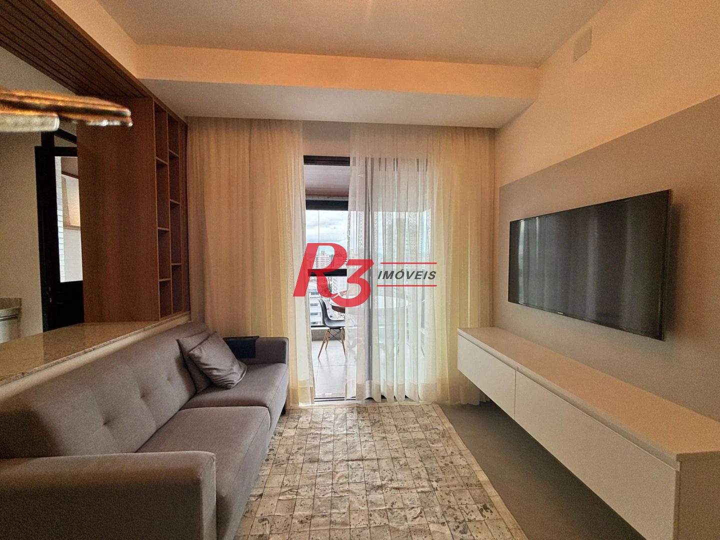 Apartamento com 1 dormitório para alugar, 54 m² por R$ 6.000,02/mês - Boqueirão - Santos/SP