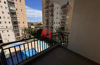 Apartamento com 3 dormitórios à venda, 69 m² por R$ 440.000,00 - Areia Branca - Santos/SP