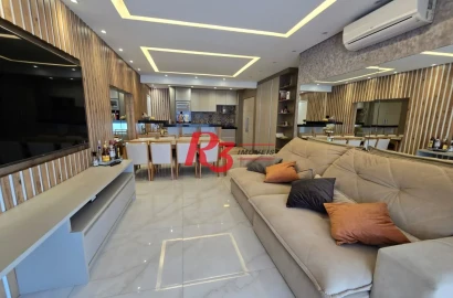 Apartamento com 3 dormitórios à venda, 101 m² por R$ 1.500.000,00 - José Menino - Santos/SP