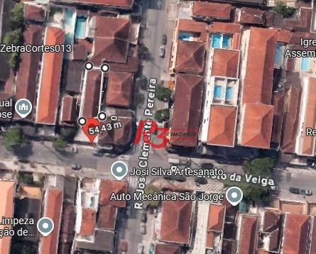 Terreno à venda, 280 m² por R$ 1.270.000,00 - Campo Grande - Santos/SP