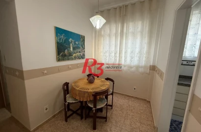 Apartamento com 1 dormitório à venda, 62 m² por R$ 330.000,00 - Boqueirão - Santos/SP