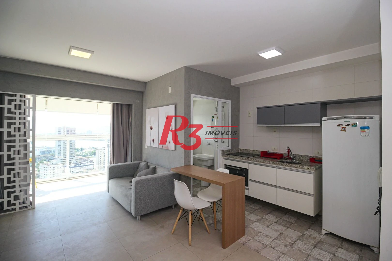 Apartamento com 1 dormitório para alugar, 50 m² por R$ 4.500,00/mês - Ponta da Praia - Santos/SP