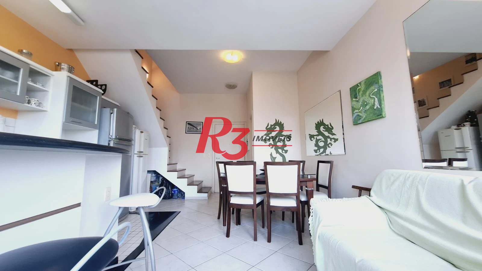 FLAT com 2 dormitórios para alugar, 72 m² por R$ 6.500/mês - Gonzaga - Santos/SP