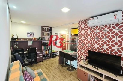 Apartamento com 1 dormitório à venda, 50 m² por R$ 380.000,00 - Vila Matias - Santos/SP