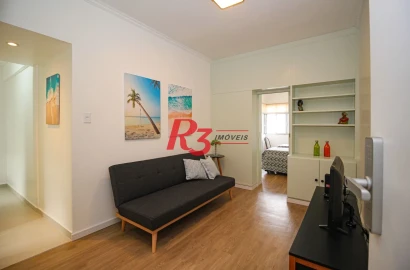 Apartamento à venda, 56 m² por R$ 485.000,00 - Gonzaga - Santos/SP