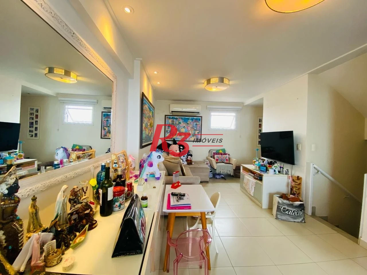 Apartamento Triplex com 2 dormitórios à venda, 154 m² por R$ 2.600.000,00 - Pompéia - Santos/SP