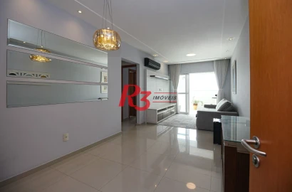 Apartamento com 2 dormitórios para alugar, 84 m² por R$ 5.800,00/mês - Vila Belmiro - Santos/SP