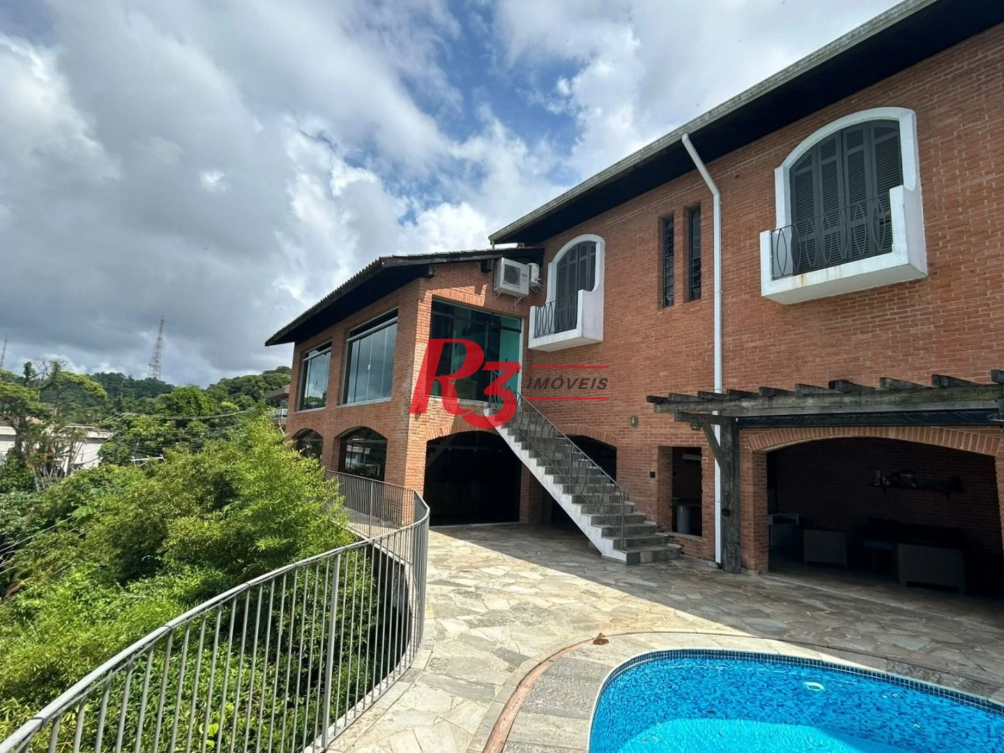 Casa, 792 m² - venda por R$ 7.990.000,00 ou aluguel por R$ 65.800,00/mês - Marapé - Santos/SP