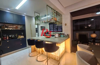 Apartamento com 3 dormitórios à venda, 120 m² por R$ 1.790.000,00 - Pompéia - Santos/SP