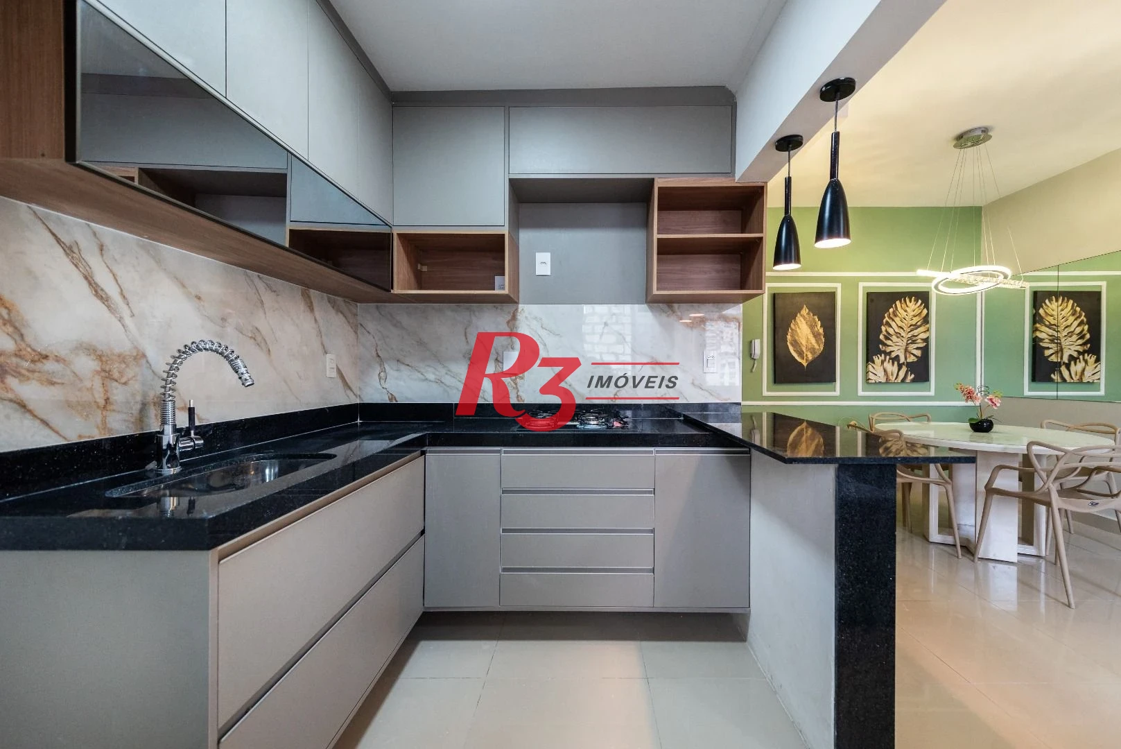 Apartamento com 2 dormitórios para alugar, 86 m² - Boqueirão - Santos/SP