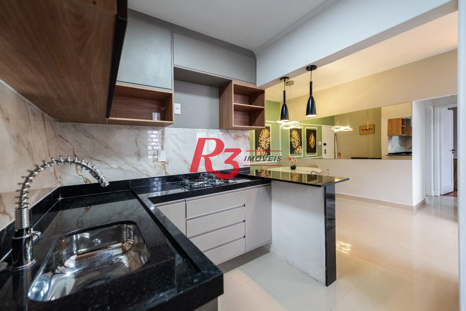 Apartamento com 2 dormitórios para alugar, 86 m² - Boqueirão - Santos/SP