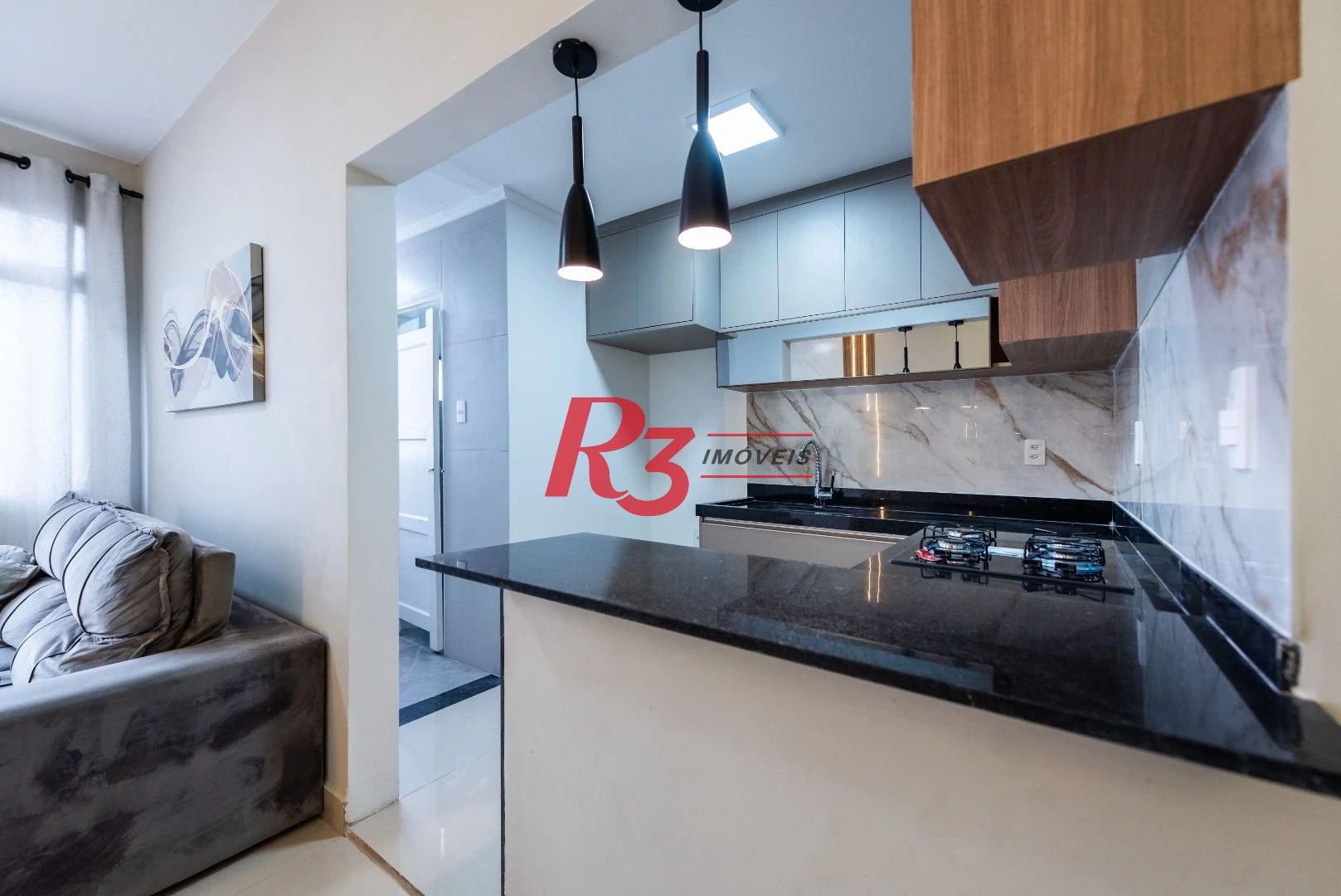 Apartamento com 2 dormitórios para alugar, 86 m² - Boqueirão - Santos/SP