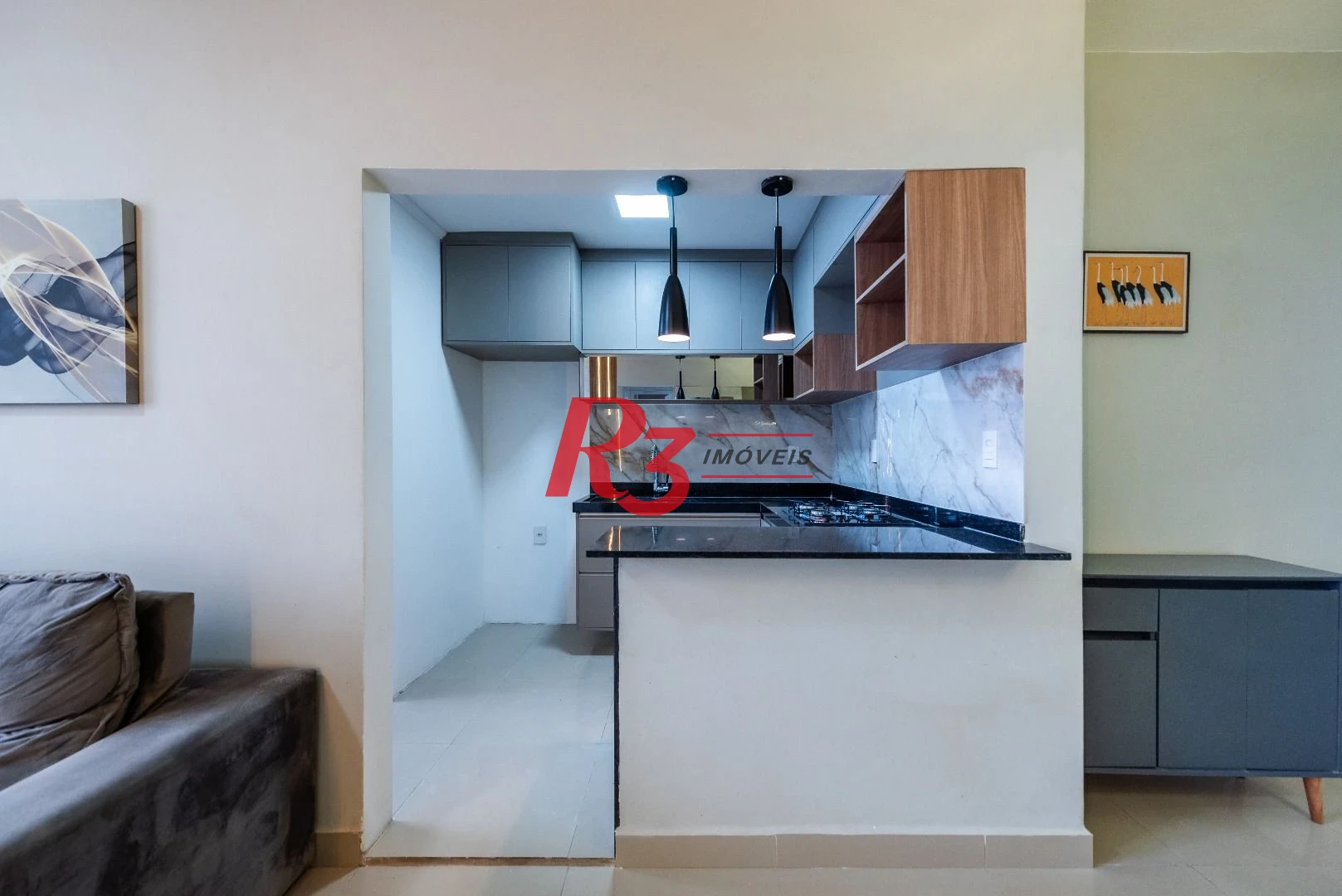 Apartamento com 2 dormitórios para alugar, 86 m² - Boqueirão - Santos/SP