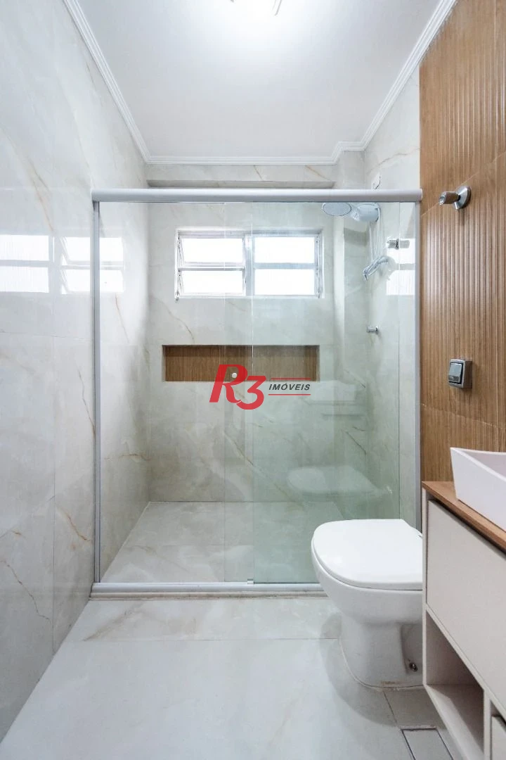 Apartamento com 2 dormitórios para alugar, 86 m² - Boqueirão - Santos/SP