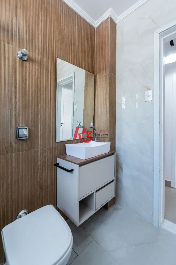 Apartamento com 2 dormitórios para alugar, 86 m² - Boqueirão - Santos/SP