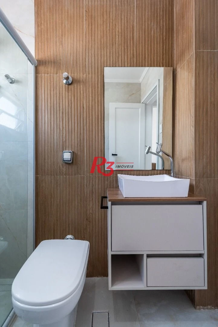 Apartamento com 2 dormitórios para alugar, 86 m² - Boqueirão - Santos/SP