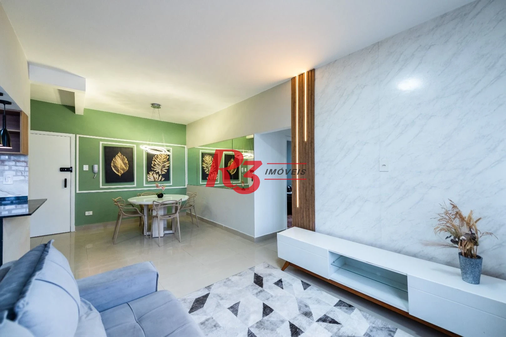 Apartamento com 2 dormitórios para alugar, 86 m² - Boqueirão - Santos/SP