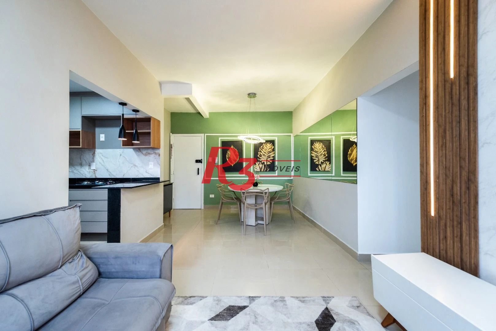 Apartamento com 2 dormitórios para alugar, 86 m² - Boqueirão - Santos/SP