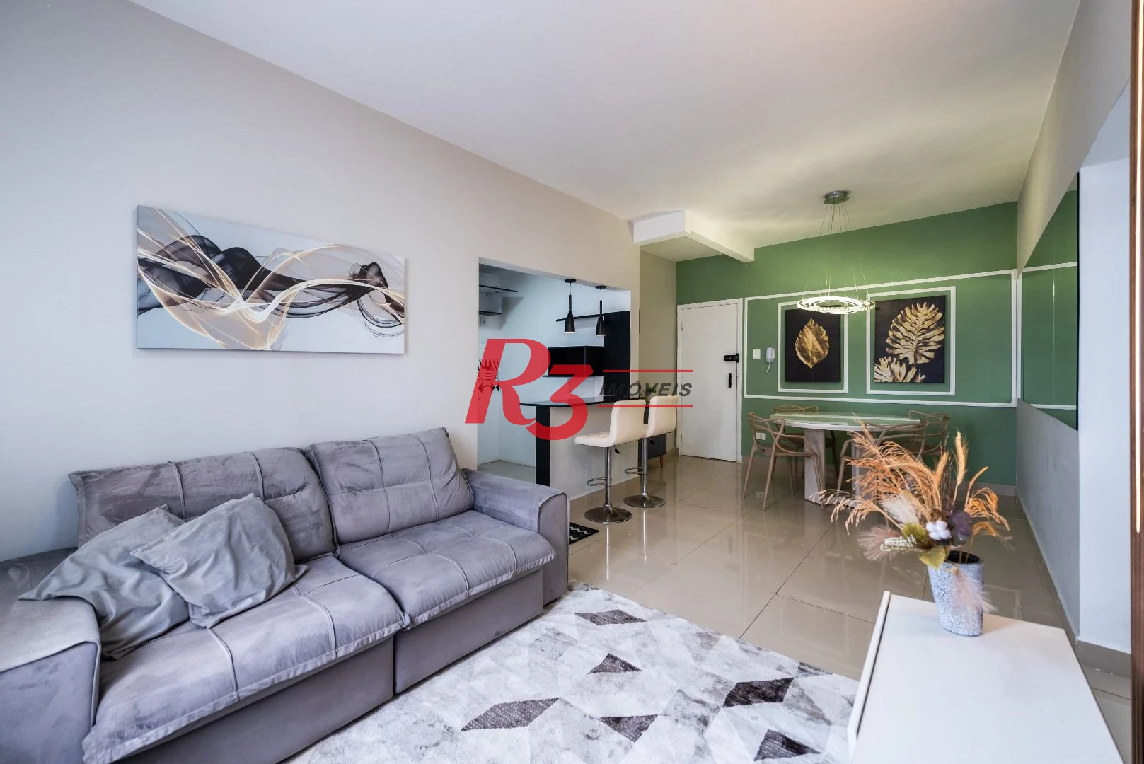 Apartamento para alugar, 86 m² por R$ 5.000,02/mês - Boqueirão - Santos/SP