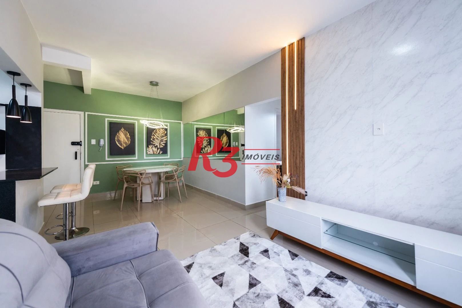 Apartamento para alugar, 86 m² por R$ 5.000,02/mês - Boqueirão - Santos/SP
