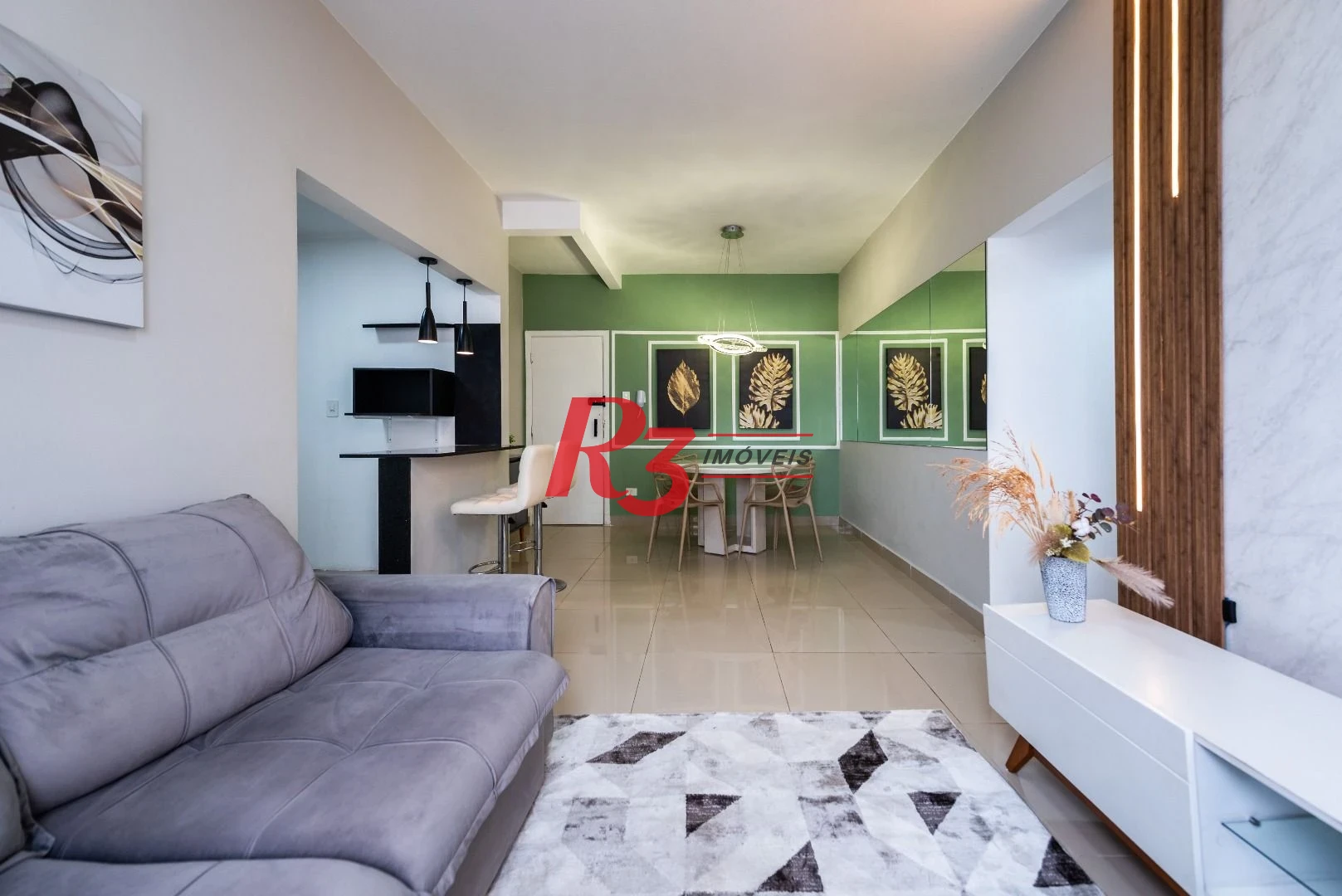 Apartamento para alugar, 86 m² por R$ 5.000,02/mês - Boqueirão - Santos/SP