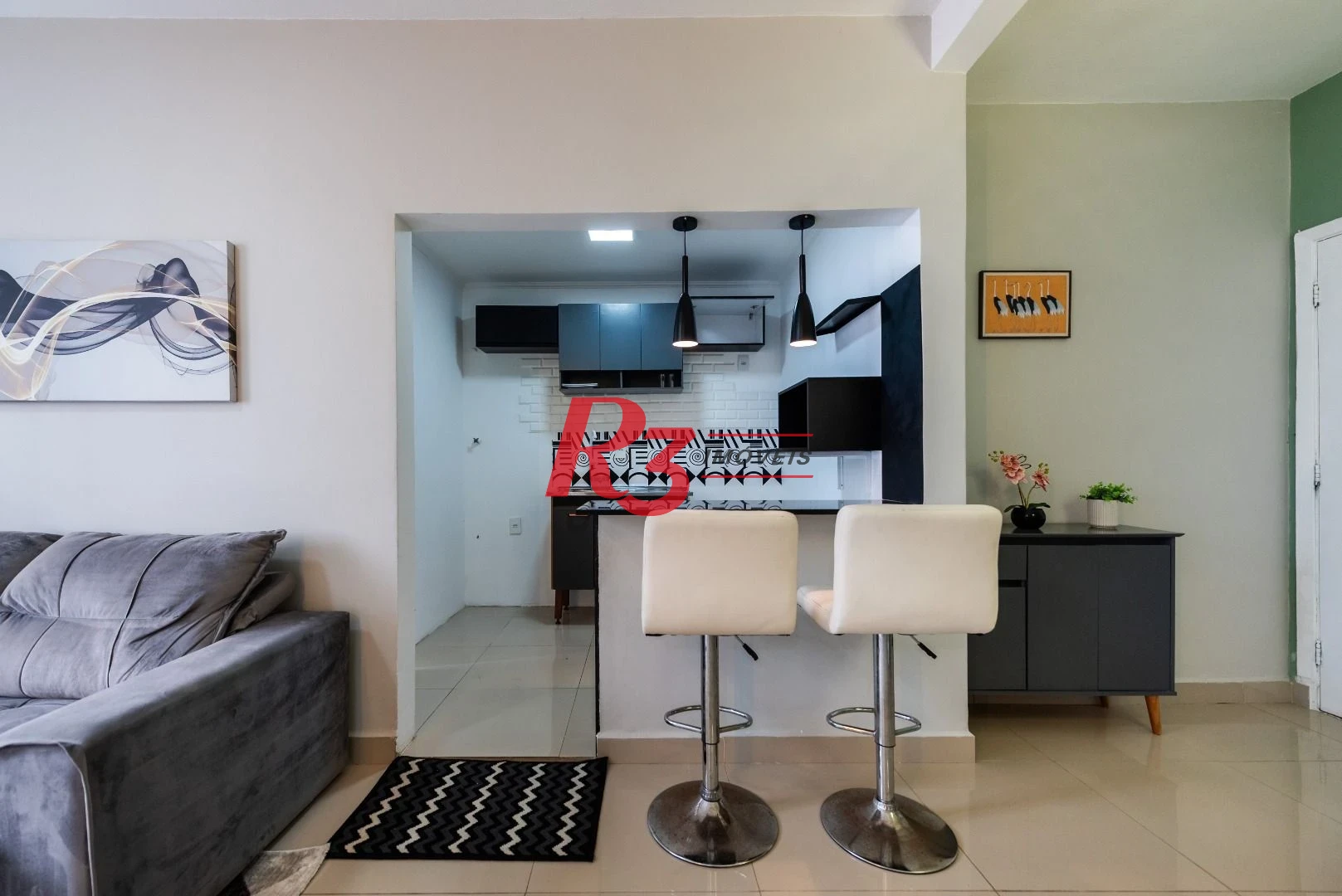 Apartamento para alugar, 86 m² por R$ 5.000,02/mês - Boqueirão - Santos/SP