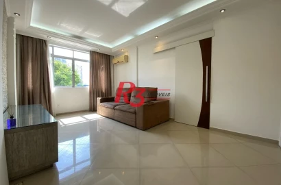 Apartamento com 2 dormitórios à venda, 95 m² por R$ 715.000,00 - Boqueirão - Santos/SP