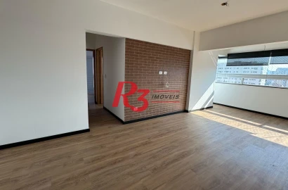 Apartamento para alugar, 65 m² por R$ 5.000,00/mês - Macuco - Santos/SP