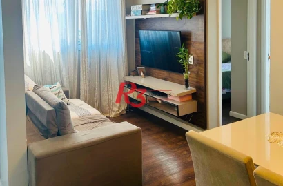 Apartamento à venda, 45 m² por R$ 315.000,00 - Castelo - Santos/SP