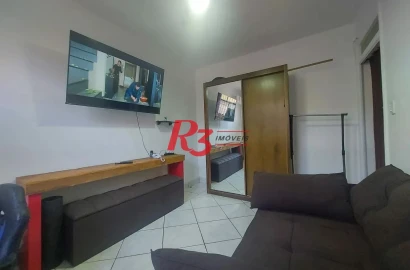Apartamento com 2 dormitórios para alugar, 60 m² por R$ 2.800,00/mês - Vila Matias - Santos/SP