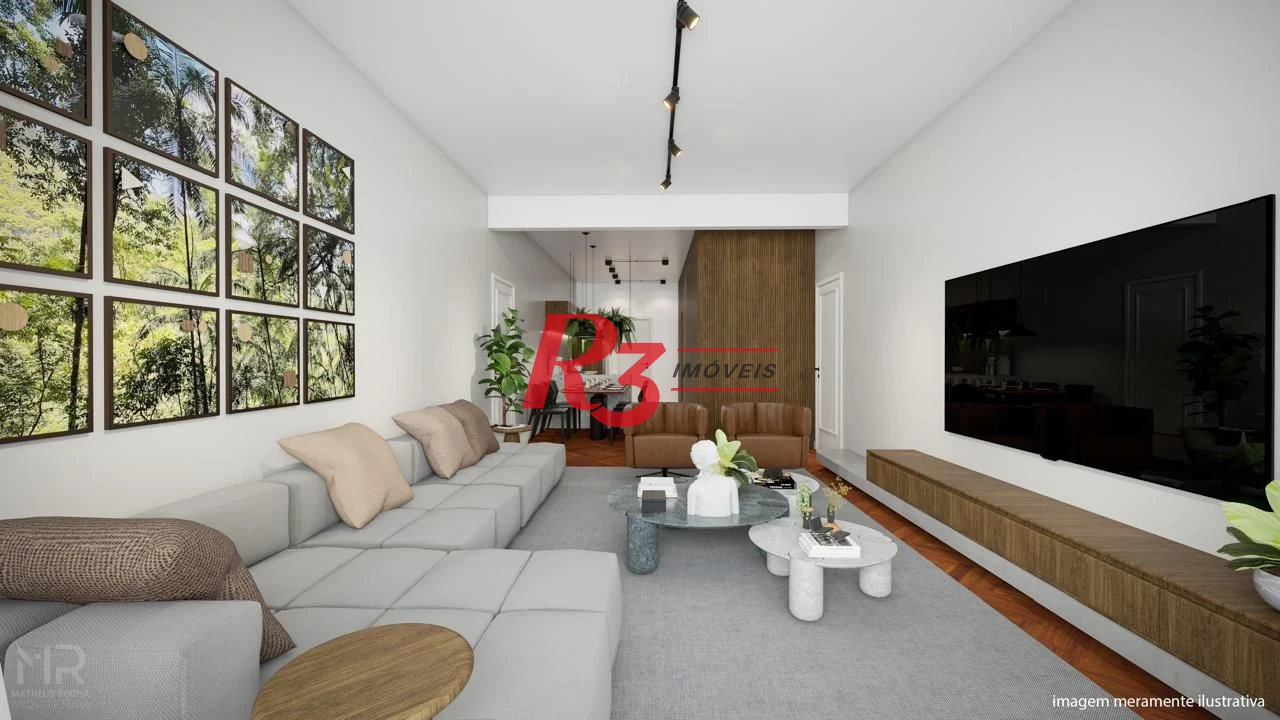 Apartamento à venda, 90 m² por R$ 850.000,00 - Boqueirão - Santos/SP