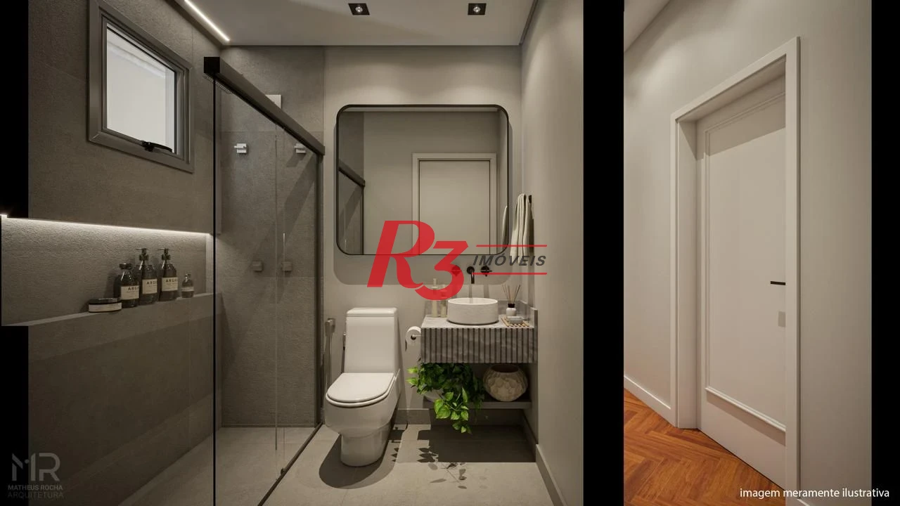Apartamento à venda, 90 m² por R$ 850.000,00 - Boqueirão - Santos/SP