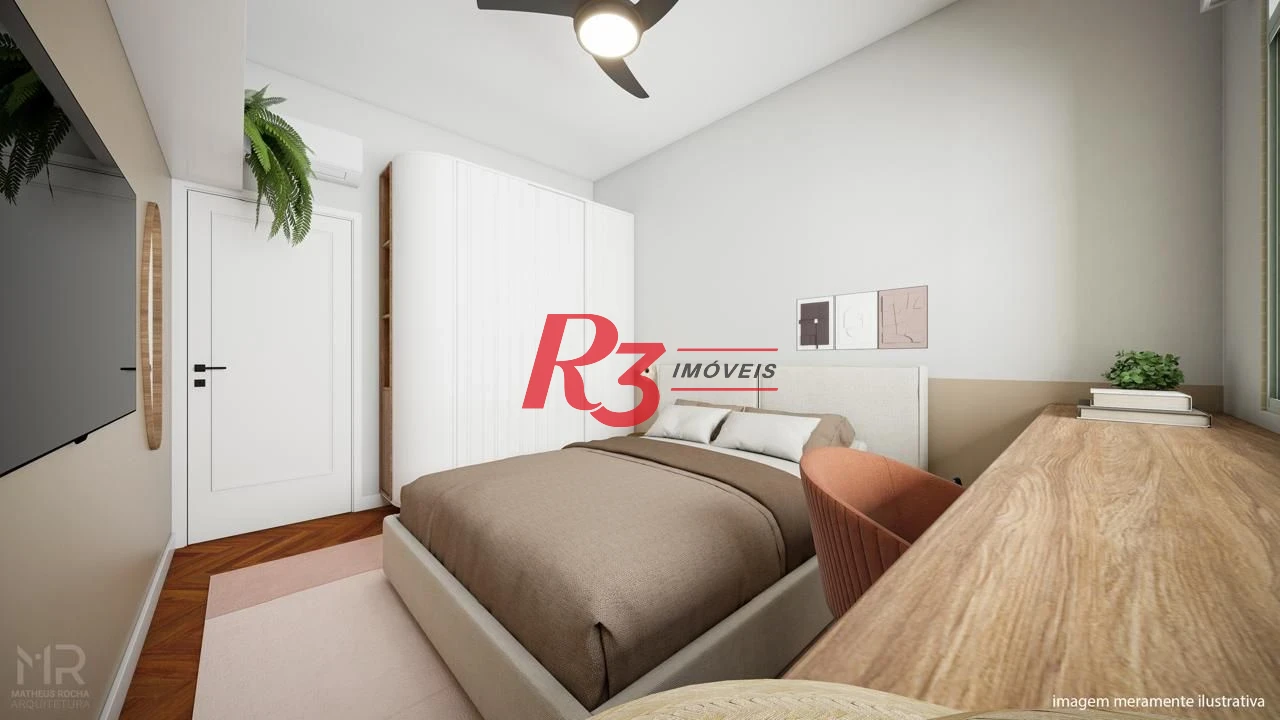 Apartamento à venda, 90 m² por R$ 850.000,00 - Boqueirão - Santos/SP