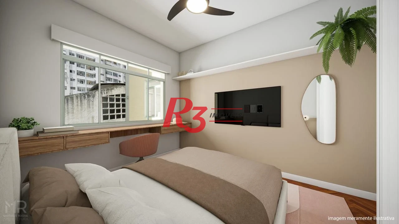 Apartamento à venda, 90 m² por R$ 850.000,00 - Boqueirão - Santos/SP