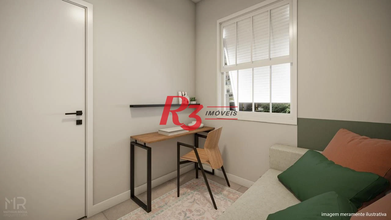 Apartamento à venda, 90 m² por R$ 850.000,00 - Boqueirão - Santos/SP