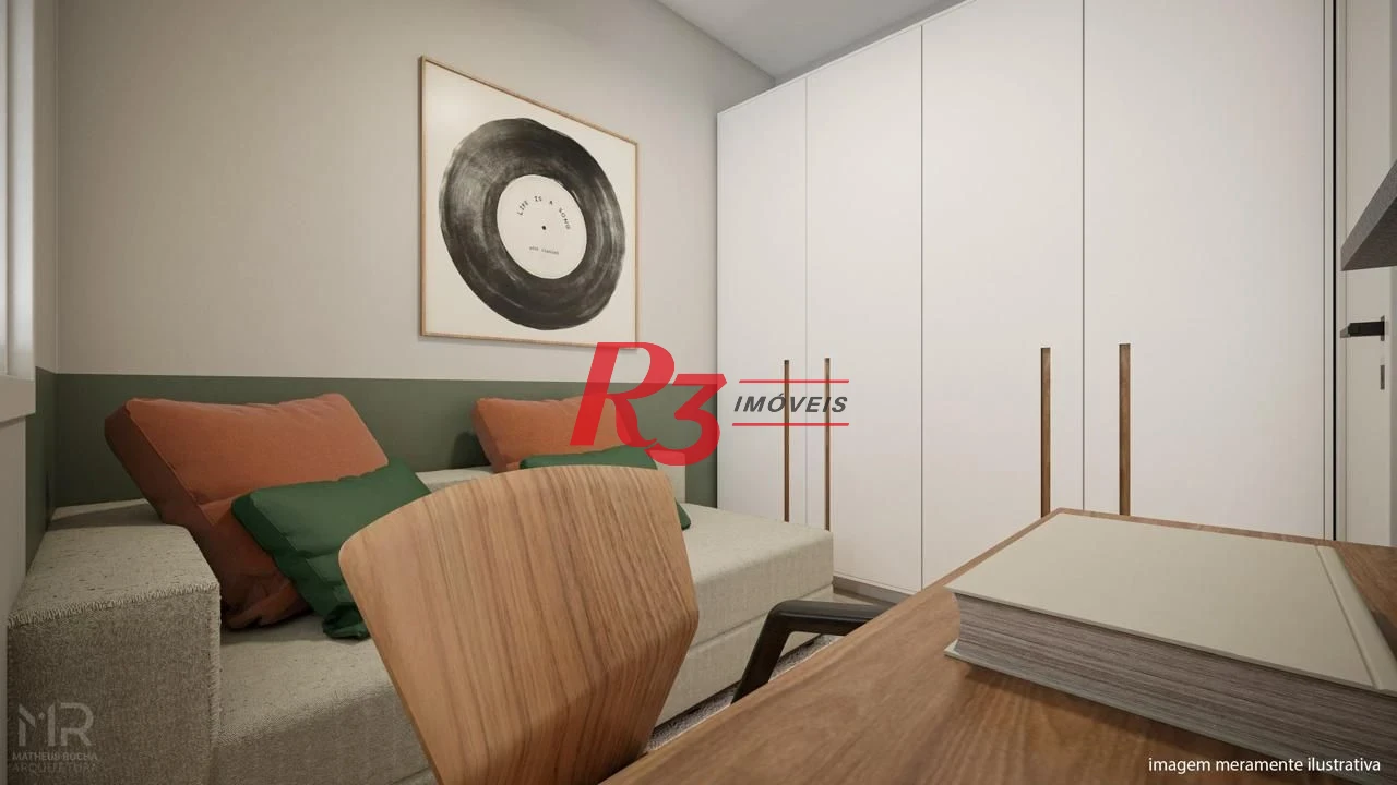 Apartamento à venda, 90 m² por R$ 850.000,00 - Boqueirão - Santos/SP