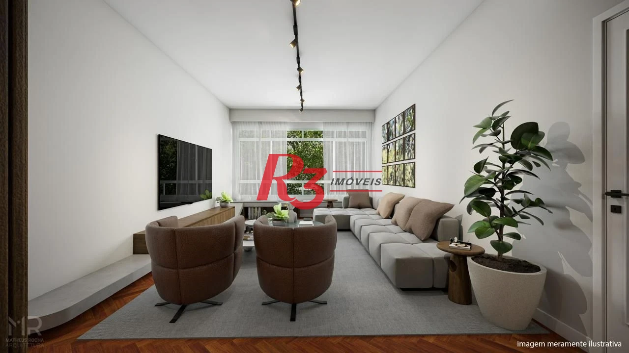 Apartamento à venda, 90 m² por R$ 850.000,00 - Boqueirão - Santos/SP