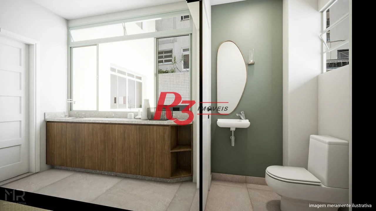 Apartamento à venda, 90 m² por R$ 850.000,00 - Boqueirão - Santos/SP