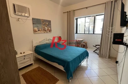 Apartamento com 1 dormitório para alugar, 40 m² por R$ 2.900,02/mês - Boqueirão - Santos/SP